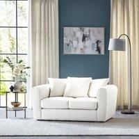 Blake Cosy Sherpa Quilted Arm 2 Seater Sofa, Ivory