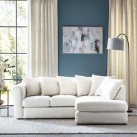 Blake Cosy Sherpa Quilted Arm Corner Chaise Ivory