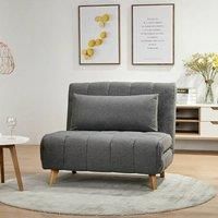 Tara Fabric Sofa Bed Mid Grey