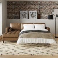 Zoe Faux Leather 4 Seater Corner Double Sofa Bed