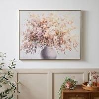 Churchgate Amber Florals Framed Canvas