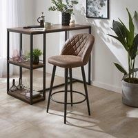 Astrid Bar Stool, Faux Leather