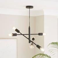 Elements Koppla 6 Light Semi Flush Ceiling Light
