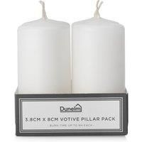 Set of 2 Votive Pillar Candles