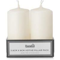 Set of 2 Votive Pillar Candles