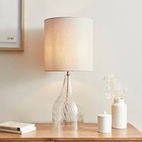 Hannam Large Recycled Glass Bottle Table Lamp