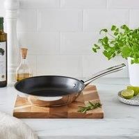 Essentials Non-Stick Stainless Steel Frying Pan, 24cm