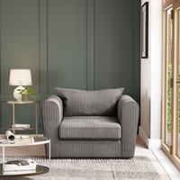 Blake Curved Arm Jumbo Cord Snuggle Chair