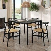 Hudson 2-4 Seater Square Extendable Dining Table, Oak