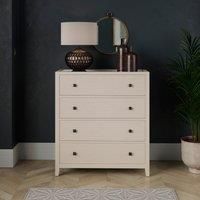 Malone 4 Drawer Chest Of Drawers, Warm Grey