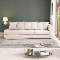 Blake Curved Arm Scatter Back Soft Texture Corner Chaise