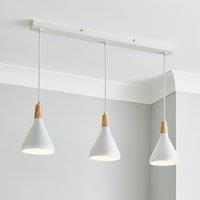 Elements Wolston 3 Light Diner Ceiling Light