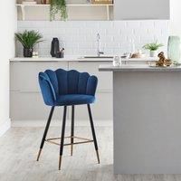 Vivian Counter Height Bar Stool, Velvet