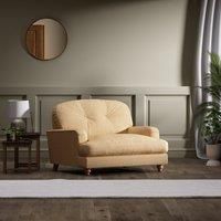 Martha Faux Linen Snuggle Chair