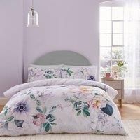 Tansy Floral Cotton Sateen Duvet Cover and Pillowcase Set