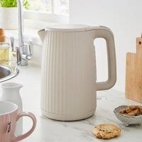 Textured Ribbed Plastic Kettle 1.7L