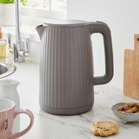 Textured Ribbed Plastic Kettle 1.7L