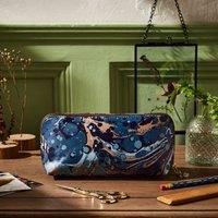 Marble Recycled Leather Pencil Case