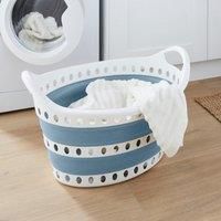 Collapsible Oval Laundry Basket