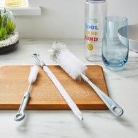 Dunelm Brush Glass & Bottle Cleaner Pack