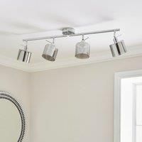 Erin 4 Light Adjustable Semi Flush Spotlight Bar