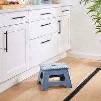 Small Ashley Blue Step Stool