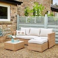 Rattan Sofa Lounger Set