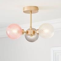 Elodie 3 Light Semi Flush Ceiling Light