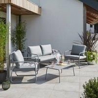 Elements Grey Metal Conversation Set