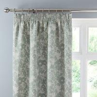 Sofia Floral Pencil Pleat Curtains