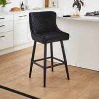 Montreal Counter Height Bar Stool, Velvet
