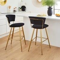 Kendall Bar Stool, Velvet