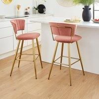 Kendall Bar Stool, Velvet