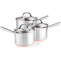 Pro Copper Base Non-Stick Stainless Steel 3 Piece Pan Set
