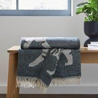 Tiger Jacquard Woven Throw Blanket 155x170