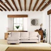 Hattie Slub Faux Linen Corner Chaise