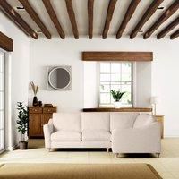 Hattie Slub Faux Linen Corner Sofa
