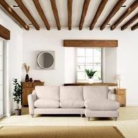 Hattie Slub Faux Linen Corner Chaise