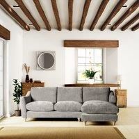 Hattie Tonal Plush Chenille Corner Chaise Sofa