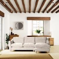 Hattie Tonal Plush Chenille Corner Chaise Sofa
