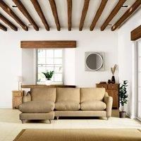 Hattie Slub Faux Linen Corner Chaise