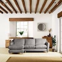 Hattie Slub Faux Linen Corner Chaise