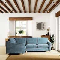 Hattie Tonal Plush Chenille Corner Sofa