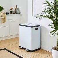 Dual 30/30L Recycling Pedal Bin