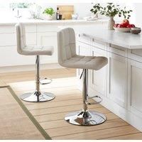 Jasmine Adjustable Height Swivel Bar Stool, Faux Leather