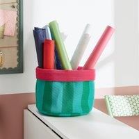 Elements Sutton Woven Stripe Fabrics Storage Basket