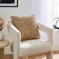 Jute Bobble Natural Square Cushion