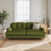 Martha Matte Plush Velvet 3 Seater Sofa