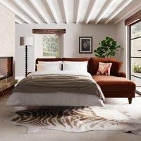 Beatrice Matte Velvet 4 Seater Corner Chaise Double Sofa Bed