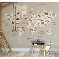 World Map Wall Mural